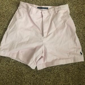 Vintage light pink polo mom shorts